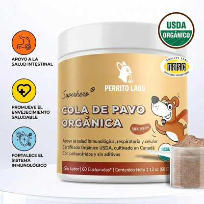 Perrito Labs Cola de Pavo Orgánica -