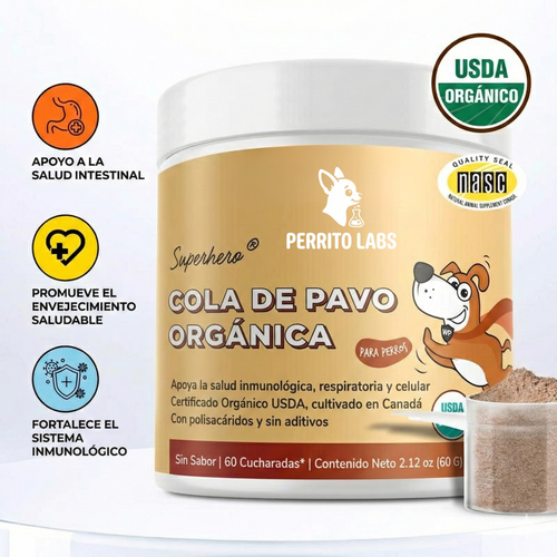 Perrito Labs Cola de Pavo Orgánica -
